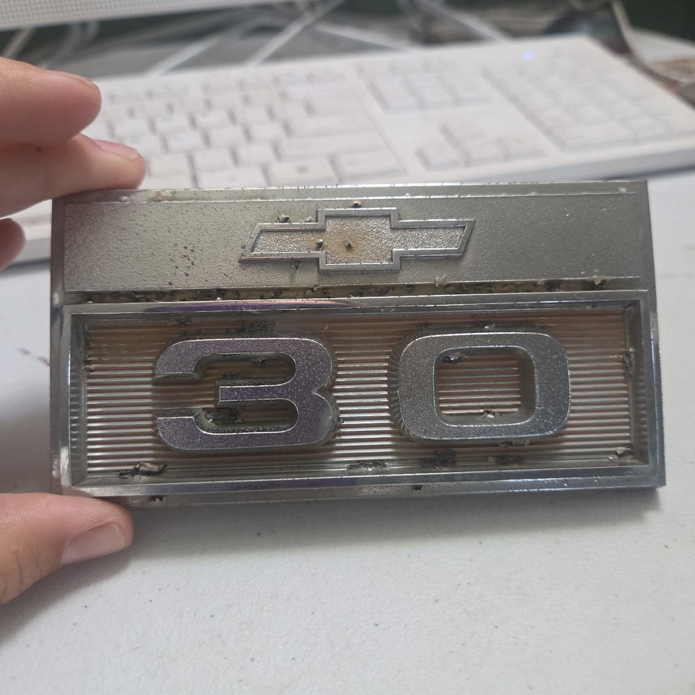 1960's Chevy Truck Part C-30 Emblem Badge Trim Original Vintage